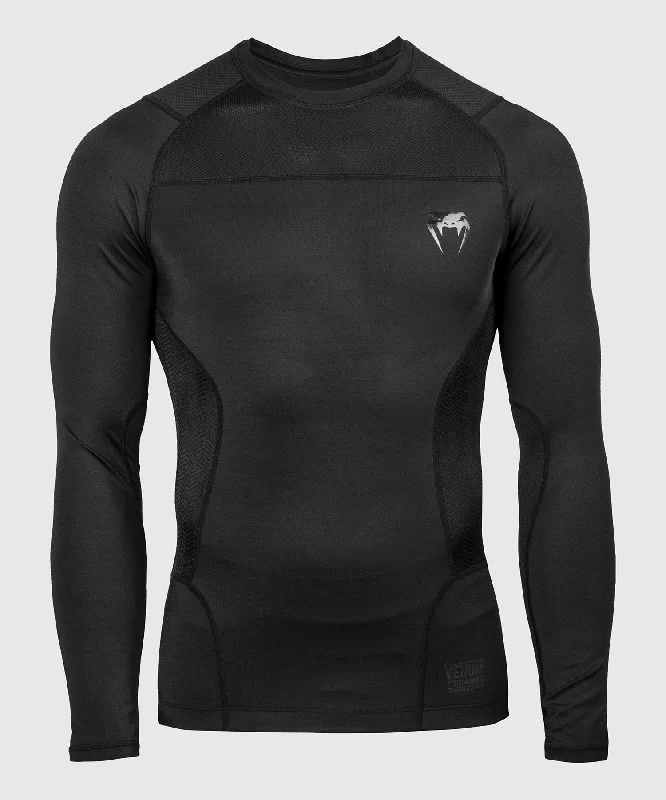 Limited Edition Venum G-Fit Rashguard - Long Sleeves - Black