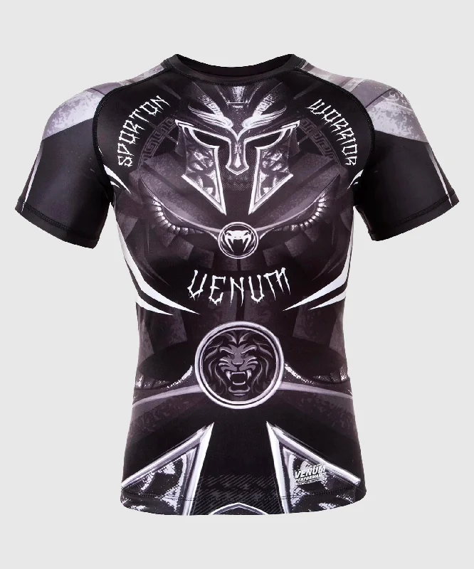 Best Choice Venum Gladiator 3.0 Rashguard - Black/White - Short Sleeves