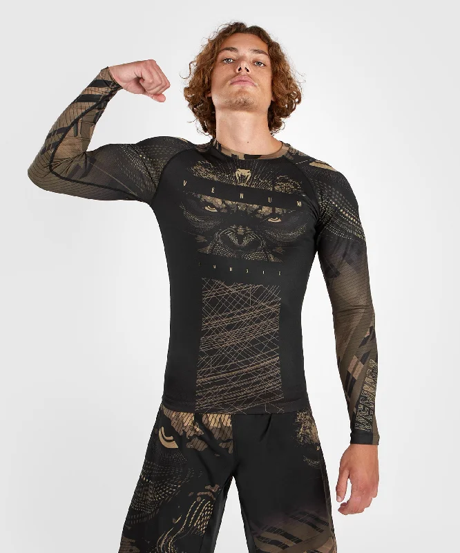 Super Sale Venum Gorilla Jungle Rashguard Long Sleeves - Black/Sand