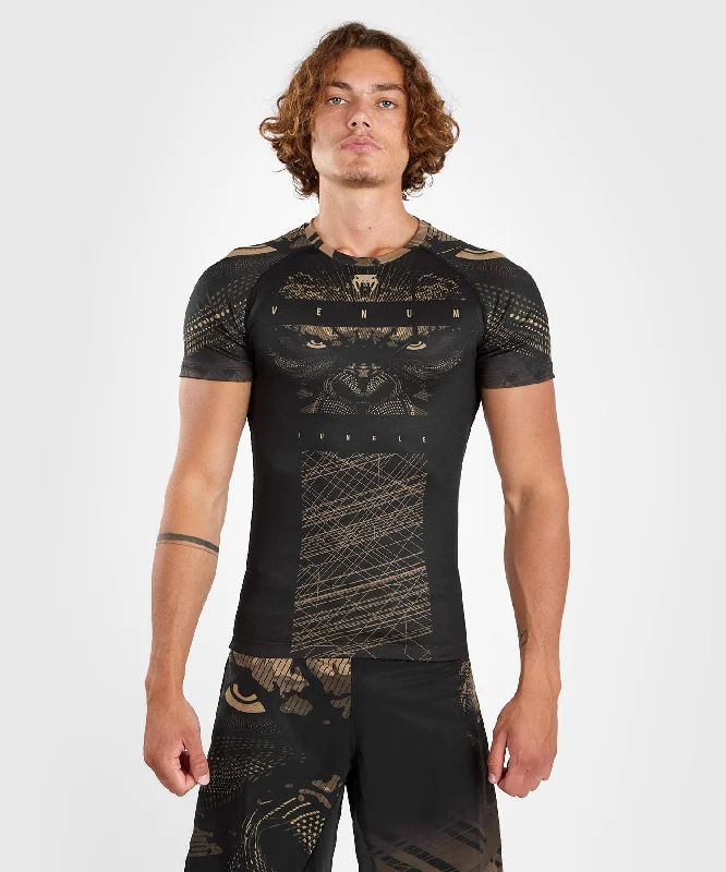 Warehouse Sale Venum Gorilla Jungle Rashguard Short Sleeves - Black/Sand