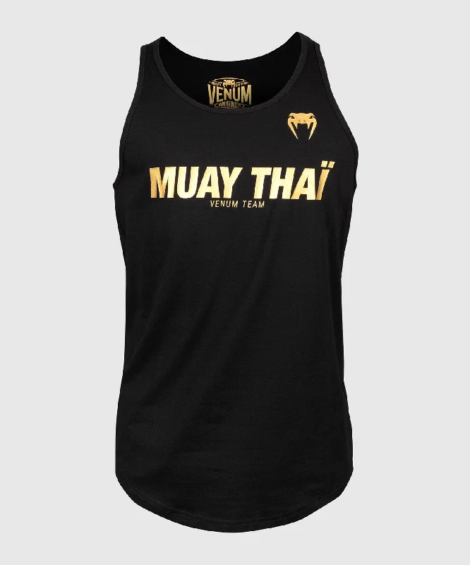 Final Sale Venum Muay Thai VT Tank Top - Black/Gold