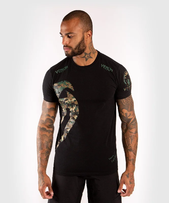 Clearance Items Venum Original Giant T-Shirt - Black/Forest Camo