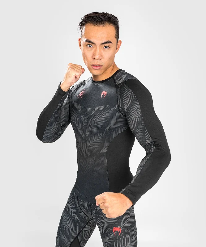 One-Day Only Venum Phantom Rashguard Long Sleeves - Black/Red