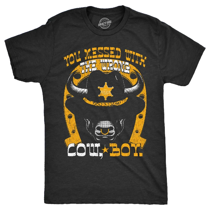Seasonal Clearance You Messed With The Wrong Cow Boy Men's T Shirt